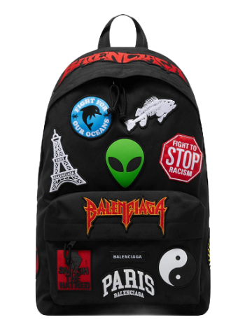 Balenciaga Multi Patch Explorer Backpack Black 503221-2109S-1000