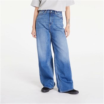 Tommy Hilfiger Claire High Rise Wide Leg Distressed Jeans Denim Medium DW0DW18175 1A5