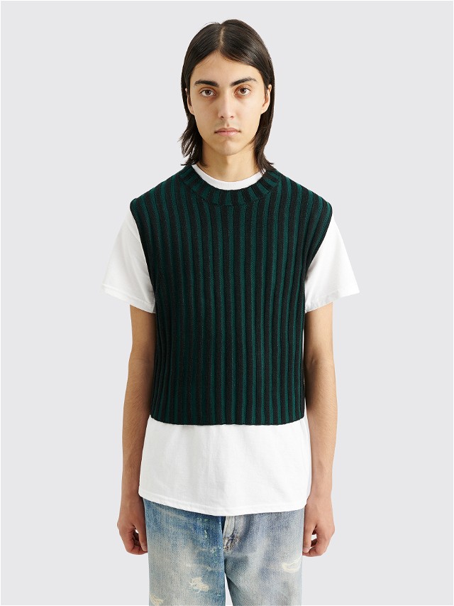 Keyboard Merino Wool Vest Spearmint
