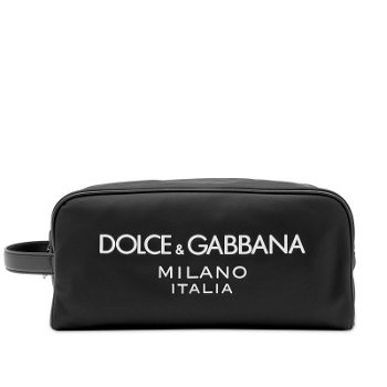 Dolce & Gabbana Nylon Logo Wash Bag Black BT0989AG182-8B956