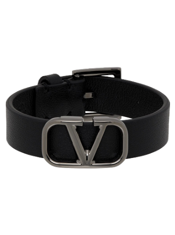Valentino Garavani Leather VLogo Signature Bracelet XY2J0L95VP4