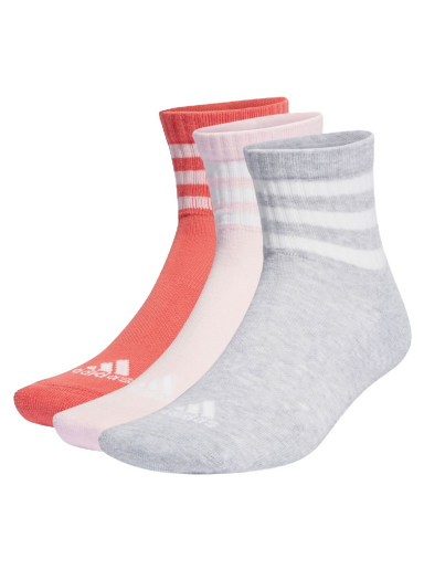 3-Stripes Cushioned Sportswear Mid-Cut Socks