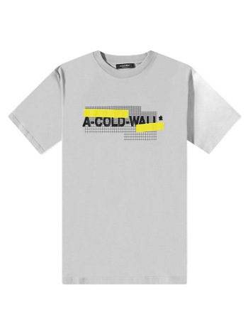 A-COLD-WALL* Grid Logo Tee ACWMTS106-GY