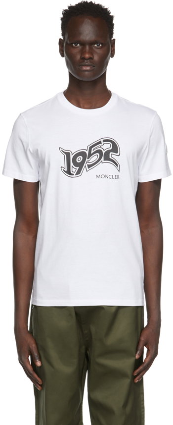 Moncler Genius 2 1952 White Logo T-Shirt 8C731 - 10 - 829FB