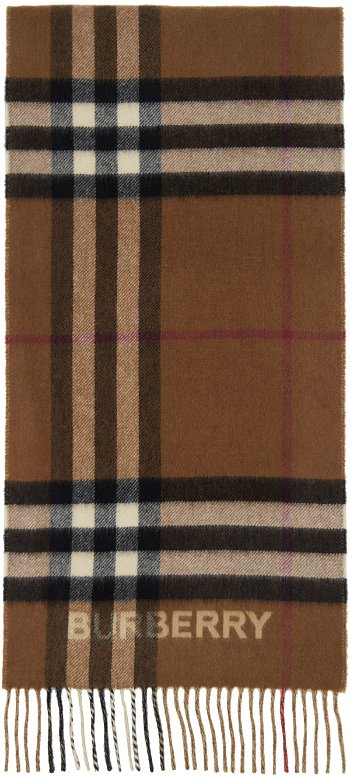 Burberry Check Scarf Beige & Brown Contrast 8045329