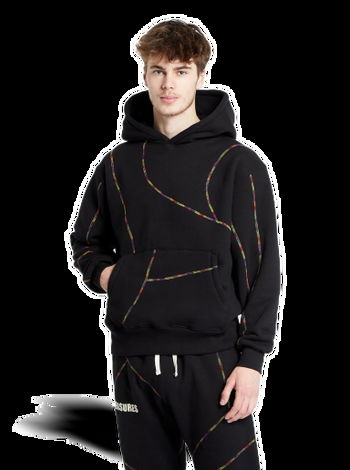 Pleasures Vein Hoodie P23W032 BLACK