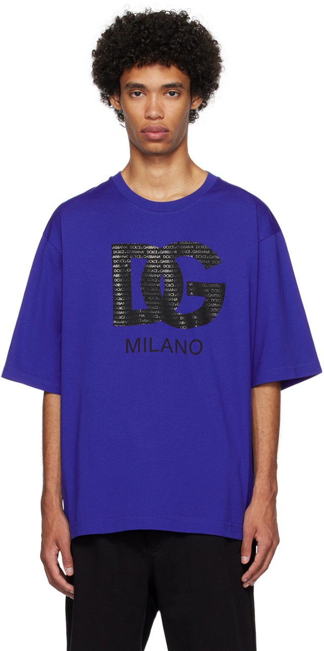 Blue 'DG Milano' T-Shirt