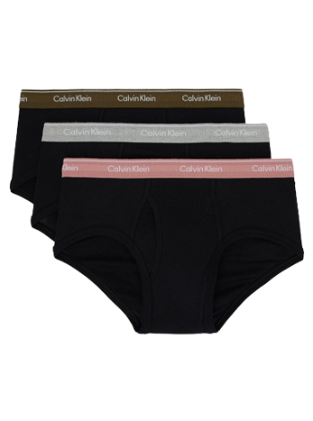 CALVIN KLEIN Underwear Three-Pack Black Briefs NB3999-914