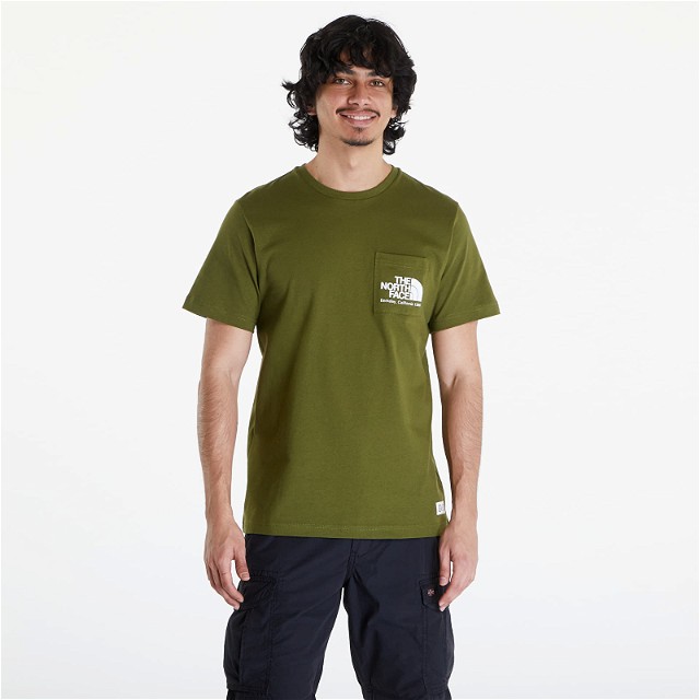 T-Shirt Berkeley California Pocket S/S Tee Forest Olive
