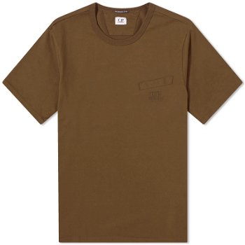 C.P. Company 30/2 Mercerized Jersey Twisted Pocket T-Shirt in Ivy Green CMTS123A-006203W-683