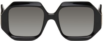 Loewe Black Chunky Rectangular Sunglasses LW40056U