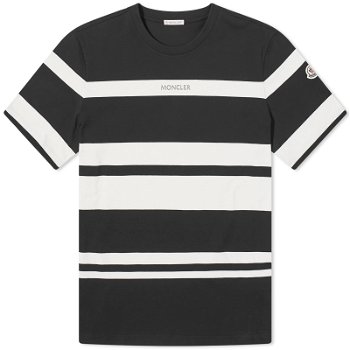 Moncler Stripe Logo T-Shirt 8C000-55-89AHZ-P90