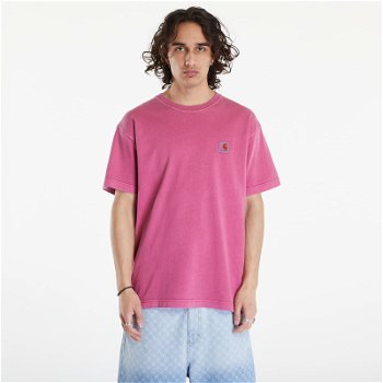 Carhartt WIP Nelson Short Sleeve T-Shirt UNISEX Magenta Garment Dyed I029949.1YTGD