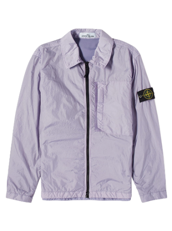 Stone Island Crinkle Reps Zip Overshirt Lavender 7915107-V0047