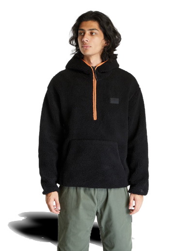 Jeans Sherpa Half-Zip Hoodie Black