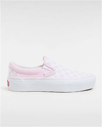 Vans Checkerboard Classic Slip-on Platform Shoes (checkerboard Cradle Pink) Unisex Pink, VN00018EV1C
