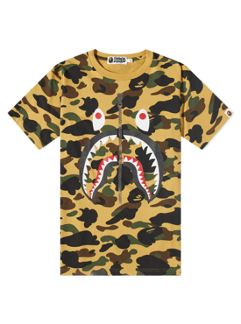 BAPE 1st Camo Shark T-Shirt Yellow 001CSJ201002M-YLW