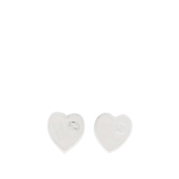Gucci Jewellery Heart Enamel Earrings "Silver" YBD64554700300U