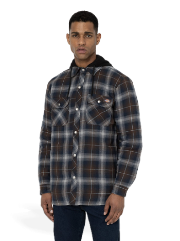 Dickies Hooded Fleece Flannel Shirt 0A4XT8