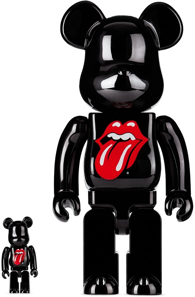 Black The Rolling Stones 100％ & 400% Bearbrick