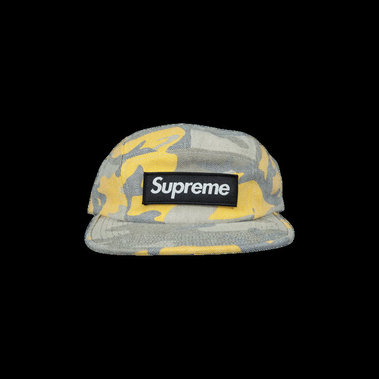 Casquette Supreme Washed Out Camo Camp Cap SS19H18 YELLOW | FLEXDOG