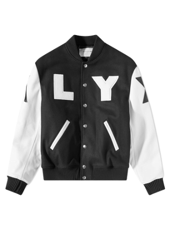 1017 ALYX 9SM Leather Sleeve Logo Varsity Jacket AAMOU0319FA01-MTY0001