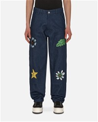 Embroidered Workwear Denim Pants