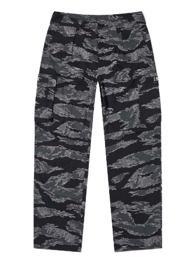 Tiger Camo Relaxed Fit Military Pants Black