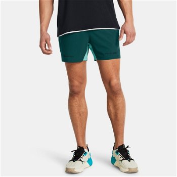 Under Armour Project Rock Ultimate Trainingsshorts für Herren Hydro Teal / Radial Turquoise 1384217-449