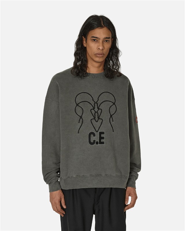 Overdye Wb Headsx4 C.E Crewneck Sweatshirt Charcoal