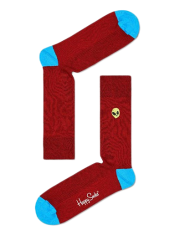 Happy Socks Ribbed Embroidery Alien Sock REALI01-4500