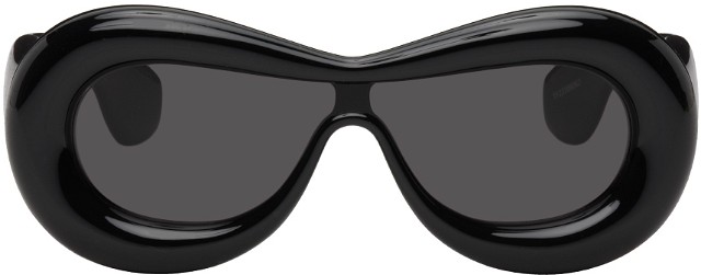 Black Inflated Mask Sunglasses