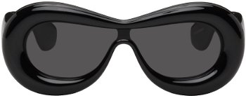 Loewe Black Inflated Mask Sunglasses LW40099I